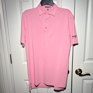 Peter Millar Light Pink Polo w/ Custom Monogram (Not Available in Stores)